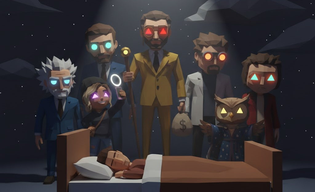 The six Dream Gods of Let's Play God with Todd